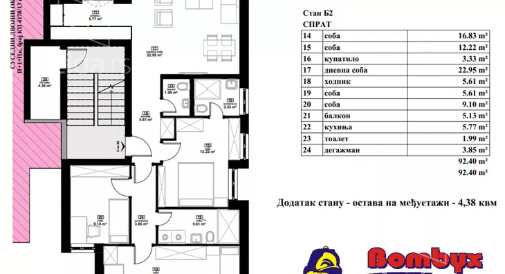 Dvoiposoban stan | 4zida