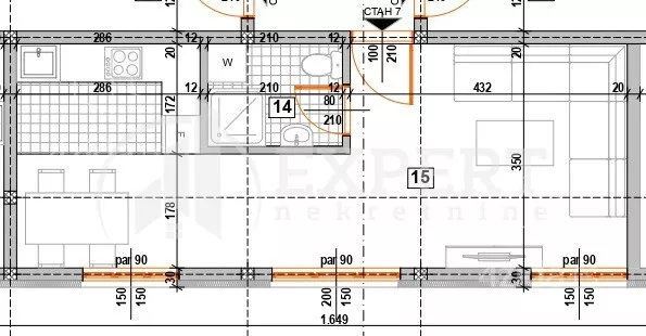 Jednosoban stan | 4zida