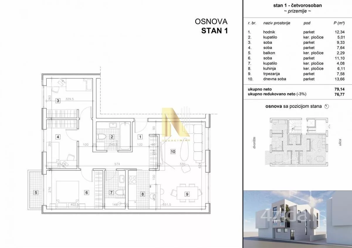 Četvorosoban stan | 4zida