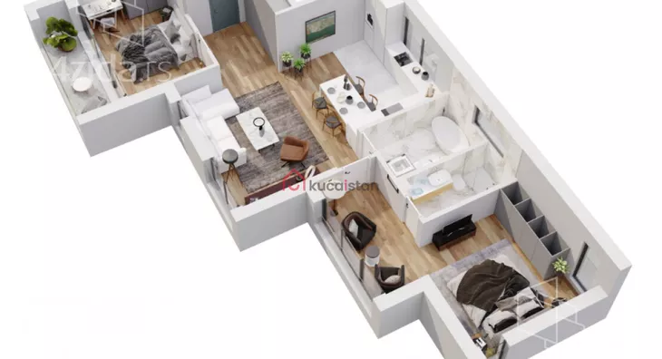 Trosoban stan | 4zida