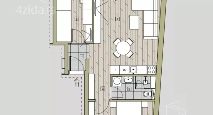 Trosoban stan | 4zida