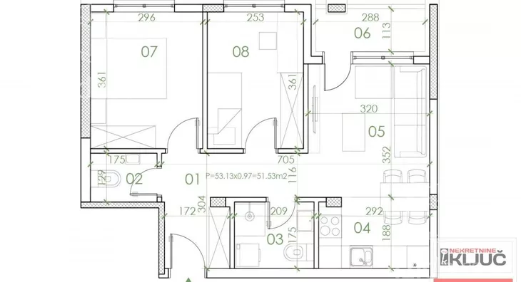 Trosoban stan | 4zida