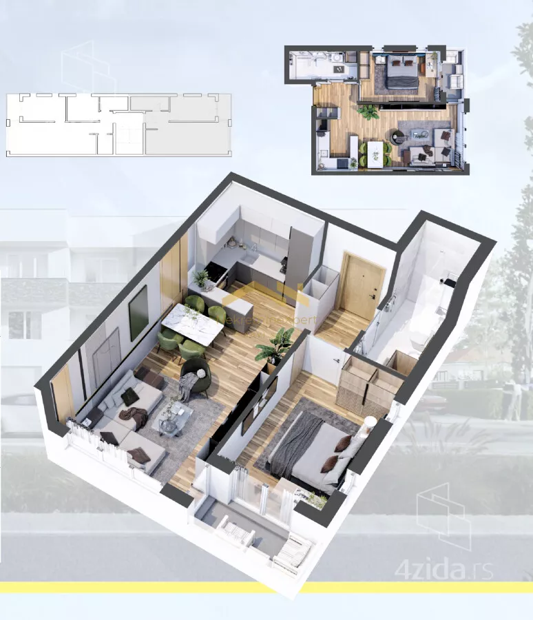 Dvosoban stan | 4zida