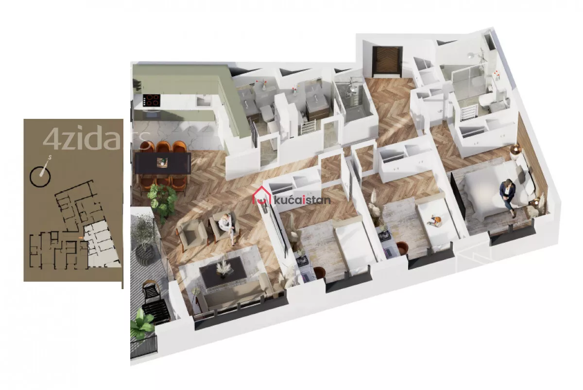 Četvorosoban stan | 4zida