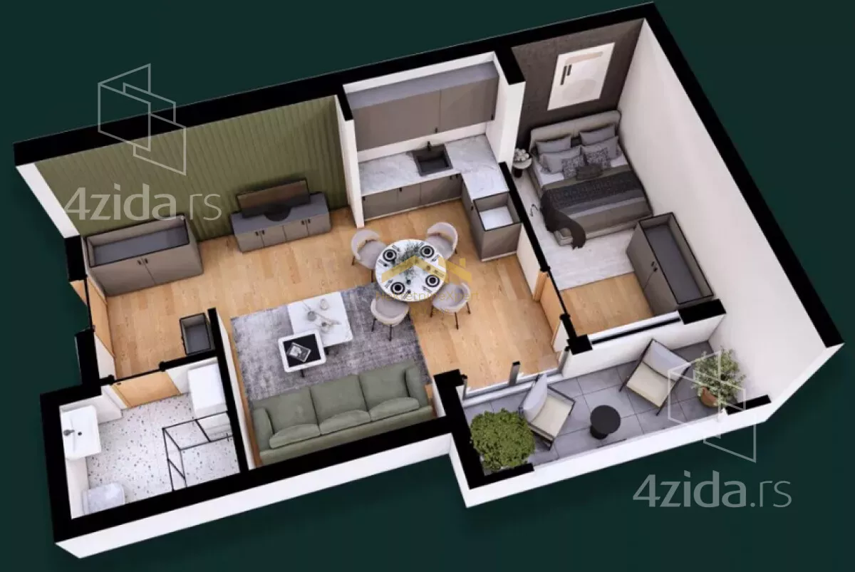 Dvosoban stan | 4zida