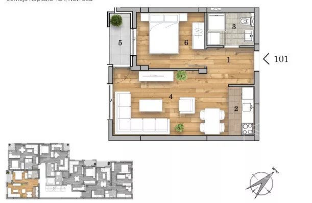 Dvosoban stan | 4zida