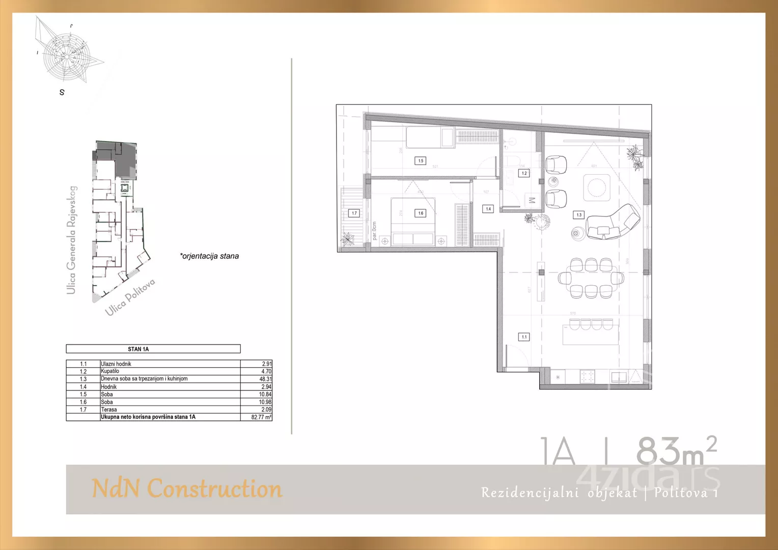 Trosoban stan | 4zida