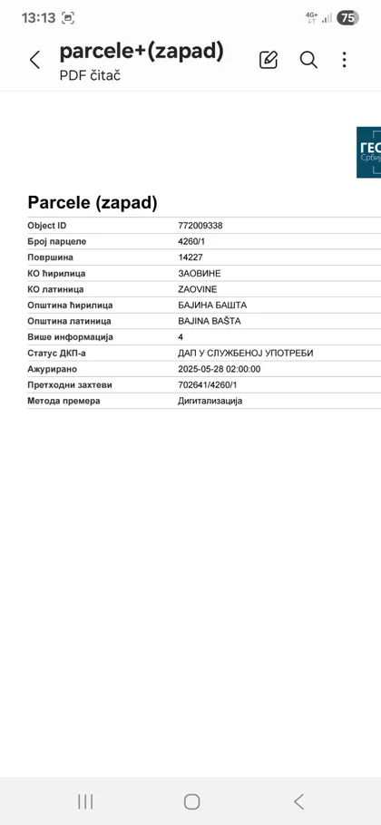 Zaovine | 4zida.rs