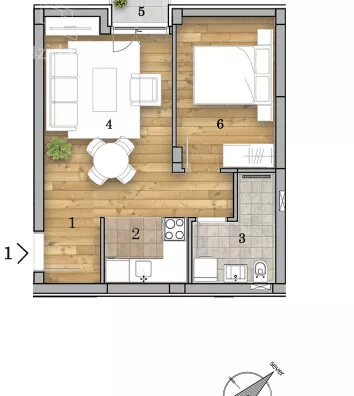 Dvosoban stan | 4zida