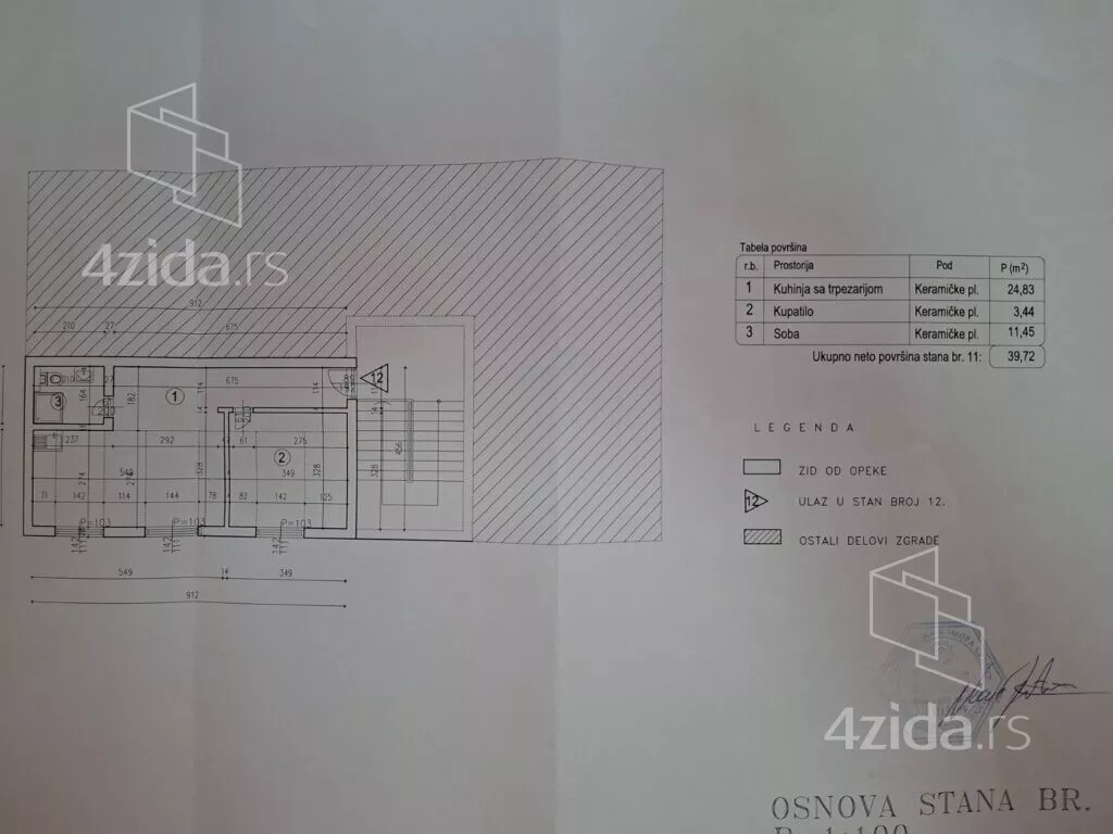 Jednoiposoban stan | 4zida