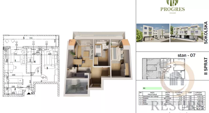 Dvoiposoban stan | 4zida