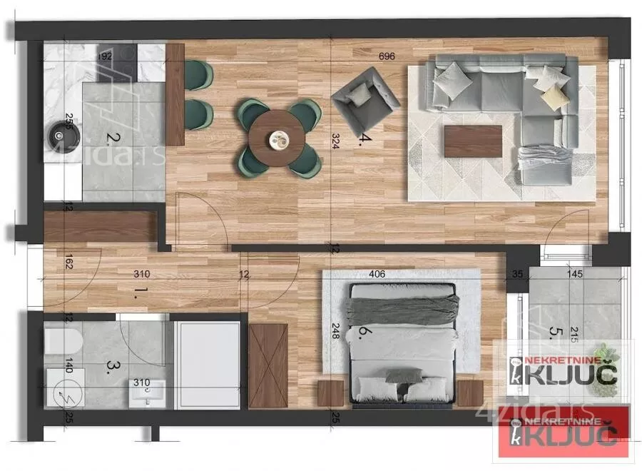 Dvosoban stan | 4zida