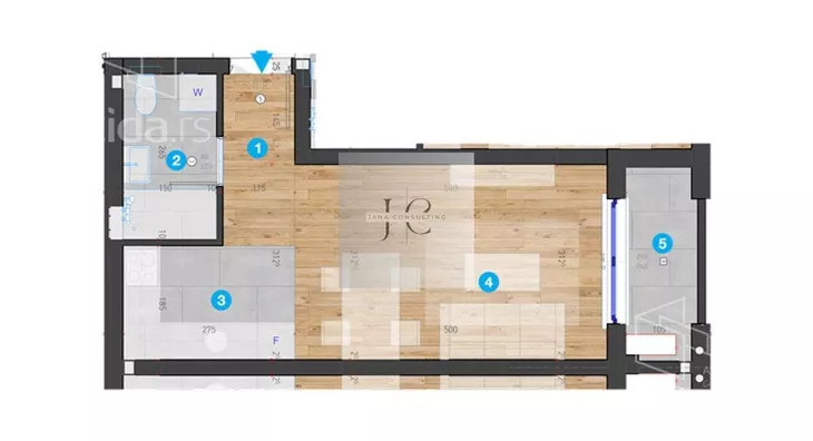 Jednosoban stan | 4zida