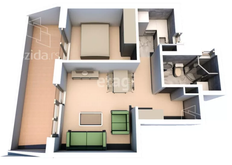 Dvosoban stan | 4zida