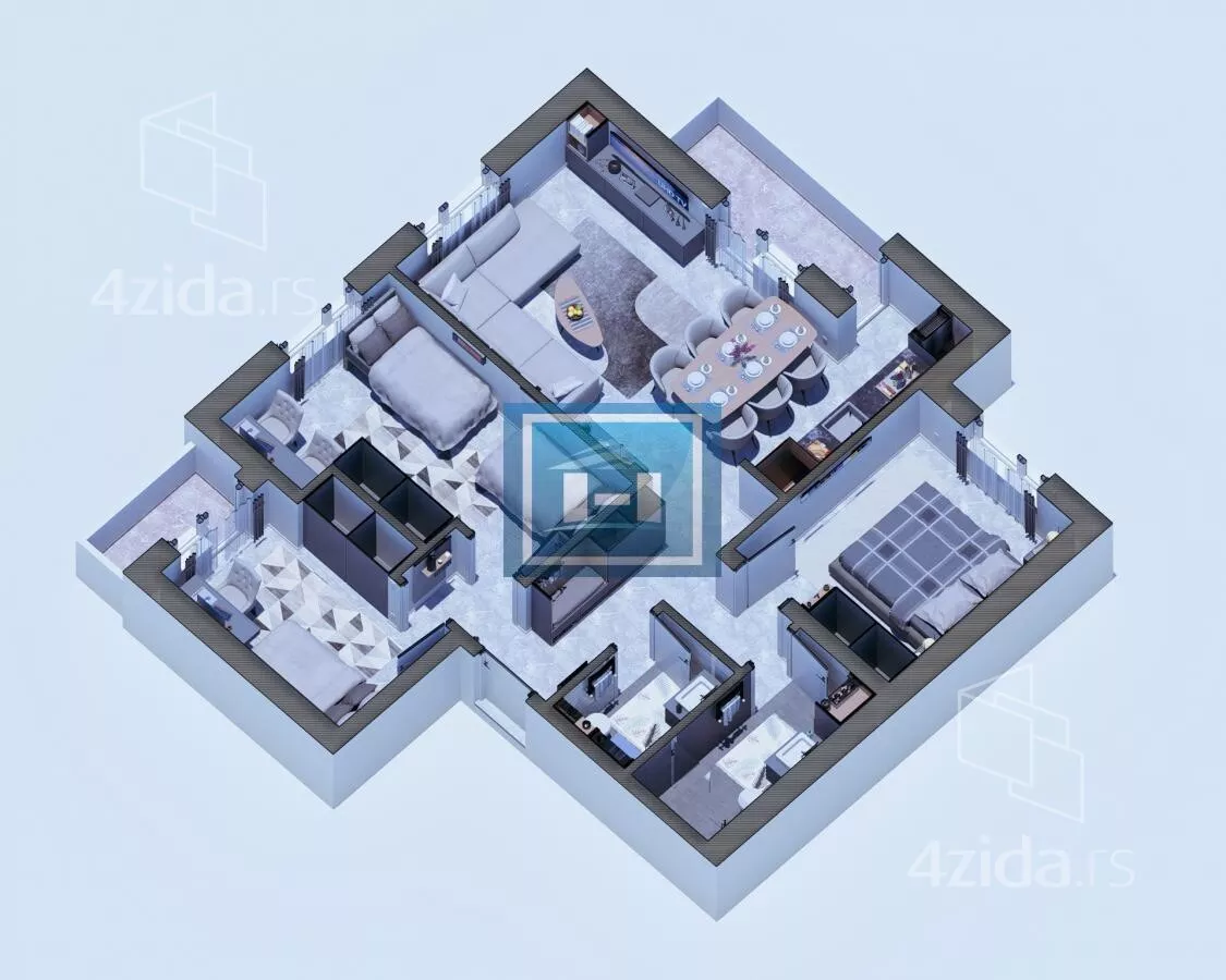 Trosoban stan | 4zida