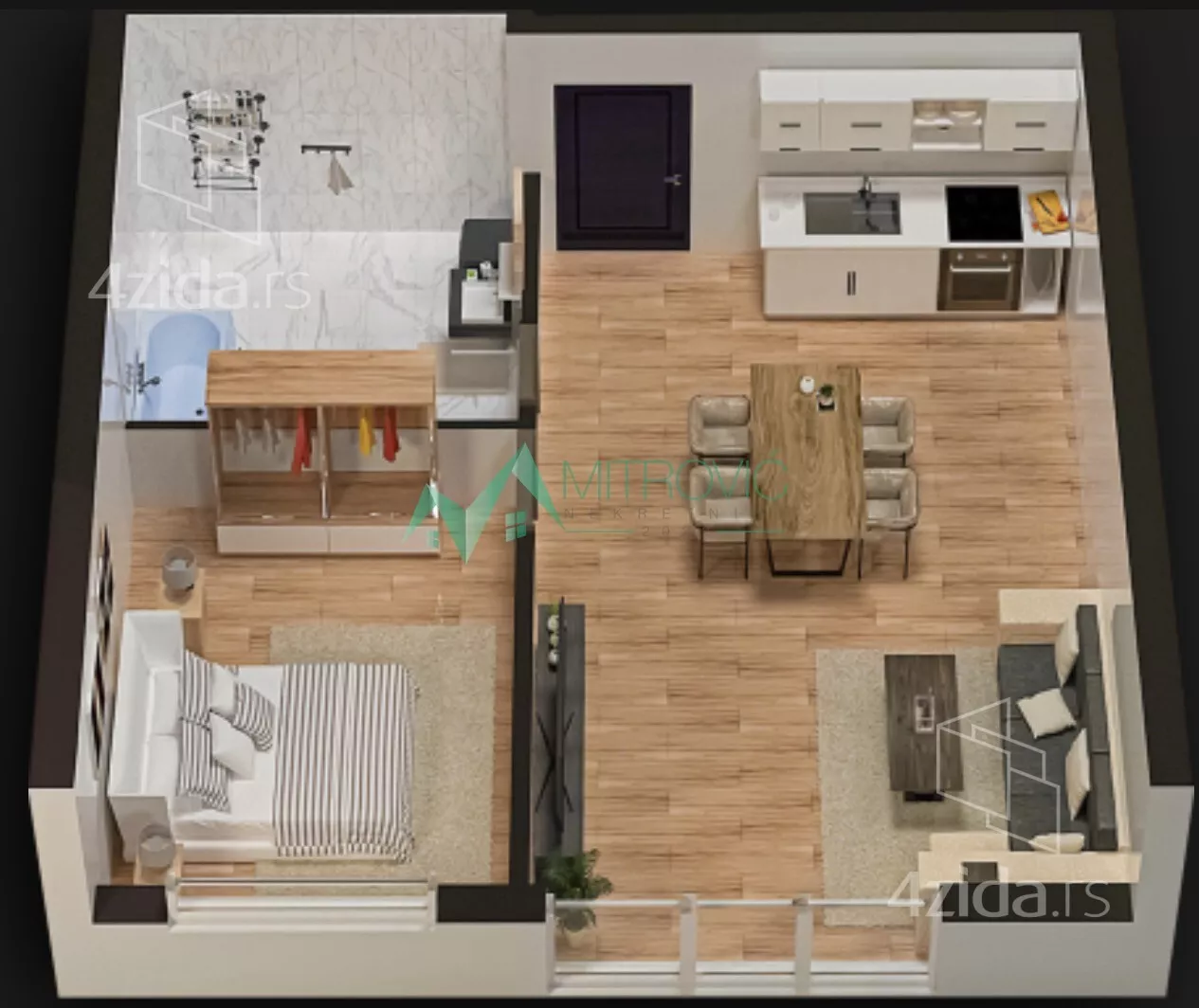 Dvosoban stan | 4zida