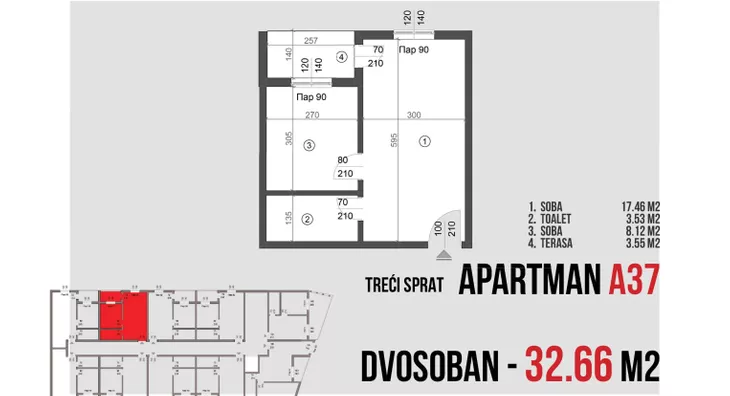 Dvosoban stan | 4zida