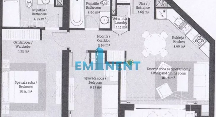 Trosoban stan | 4zida