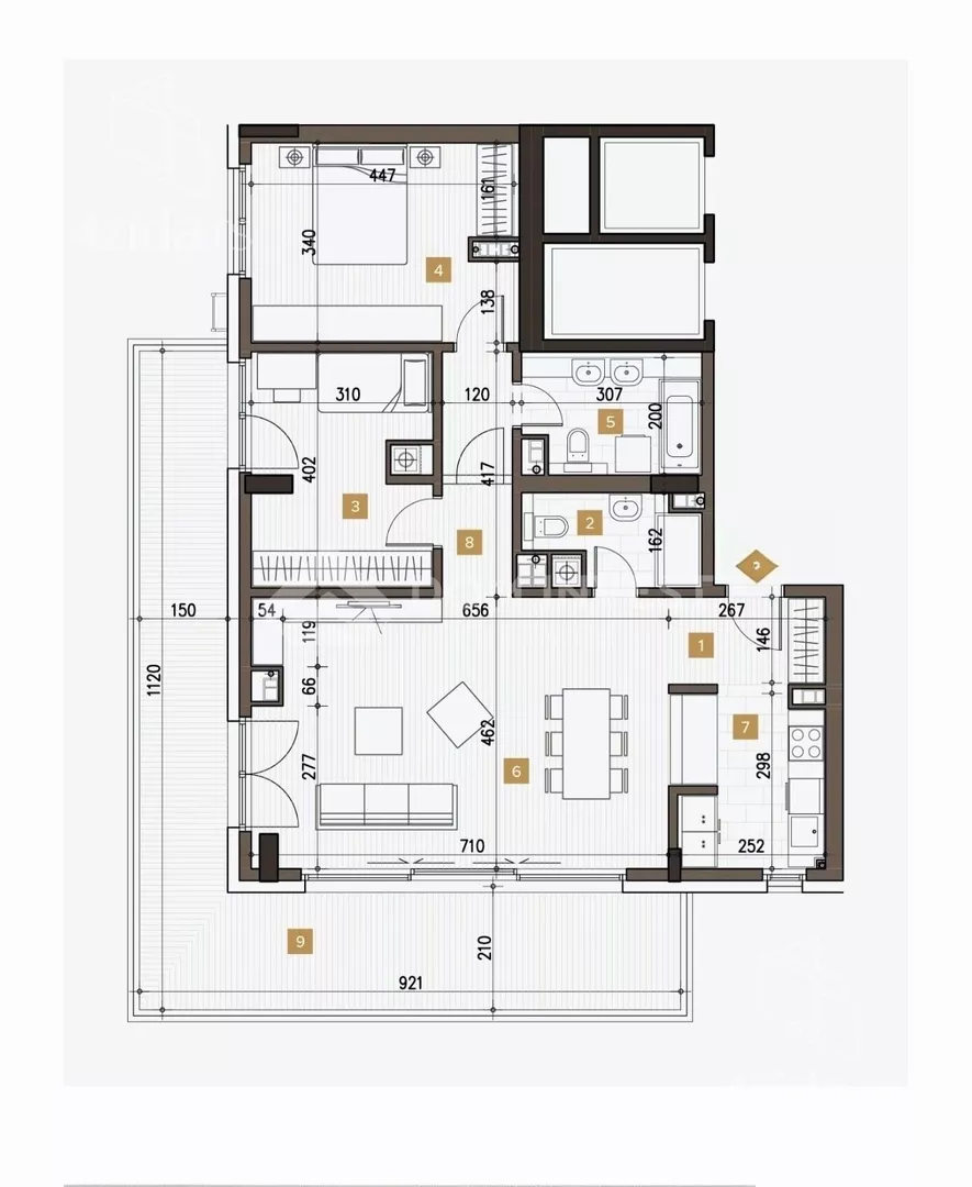 Trosoban stan | 4zida