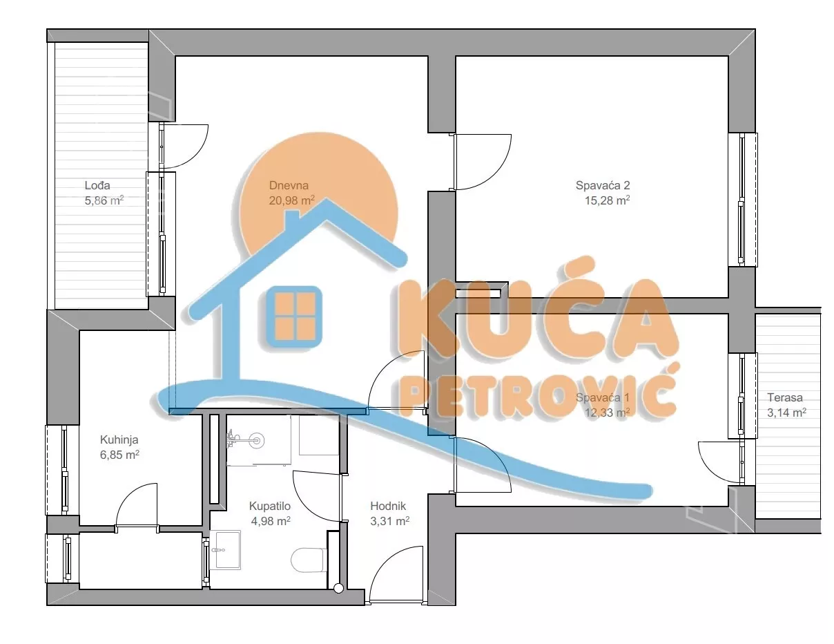 Dvosoban stan | 4zida