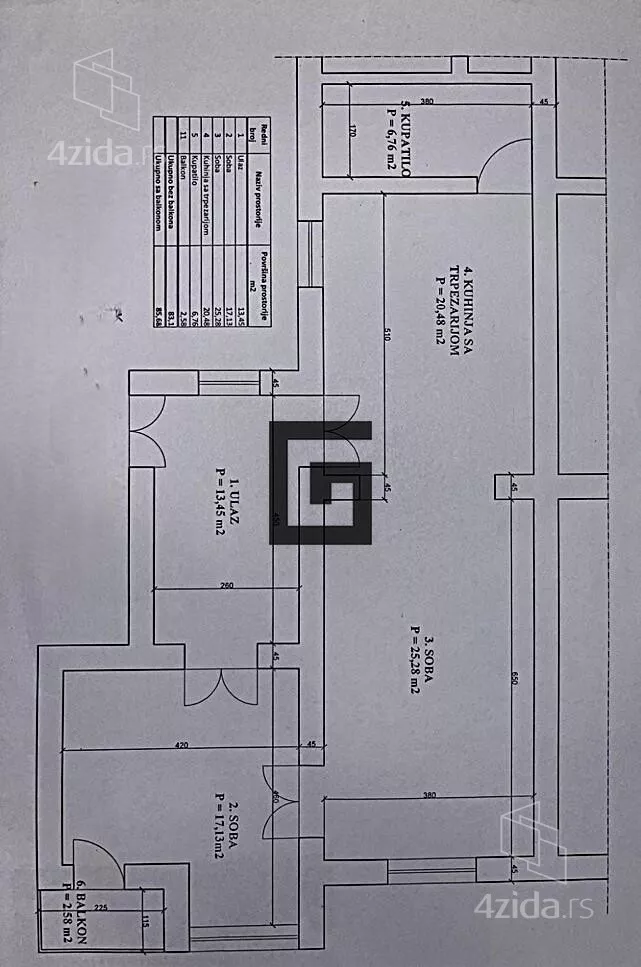 Trosoban stan | 4zida