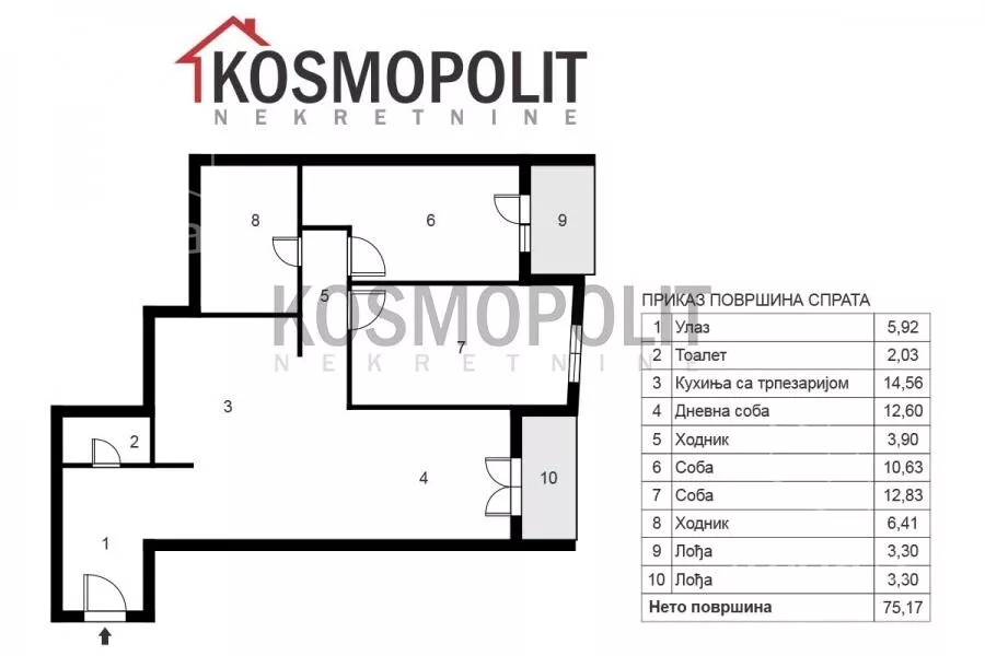 Trosoban stan | 4zida