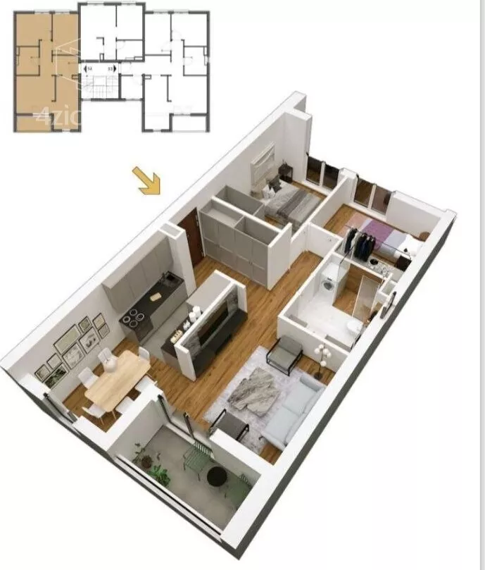 Trosoban stan | 4zida