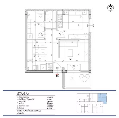 Dvosoban stan | 4zida