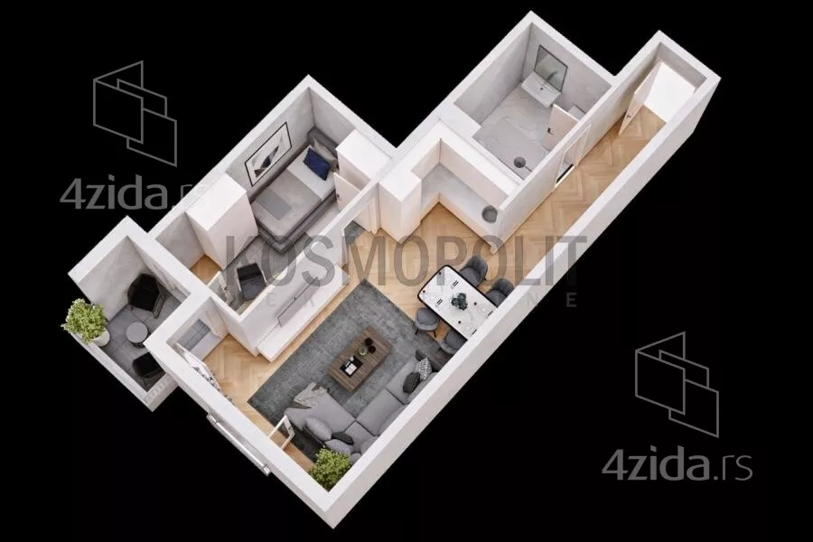 Dvosoban stan | 4zida