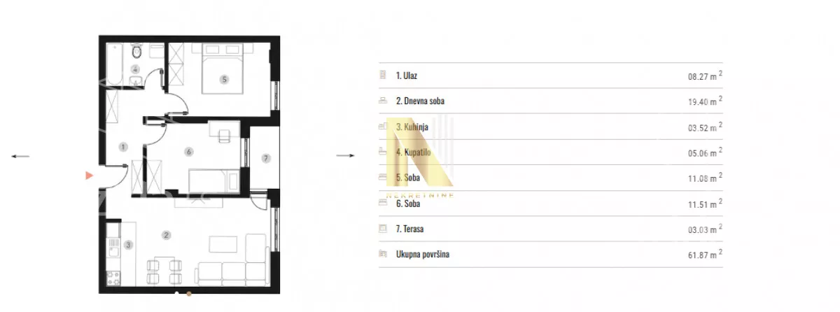 Trosoban stan | 4zida