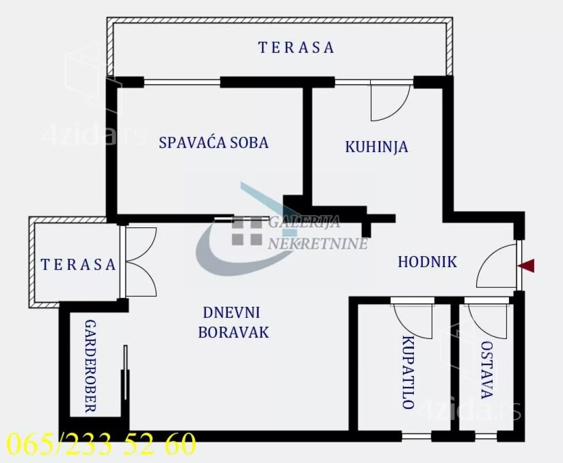 Jednoiposoban stan | 4zida