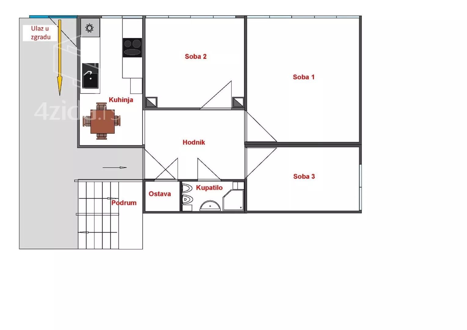 Dvoiposoban stan | 4zida