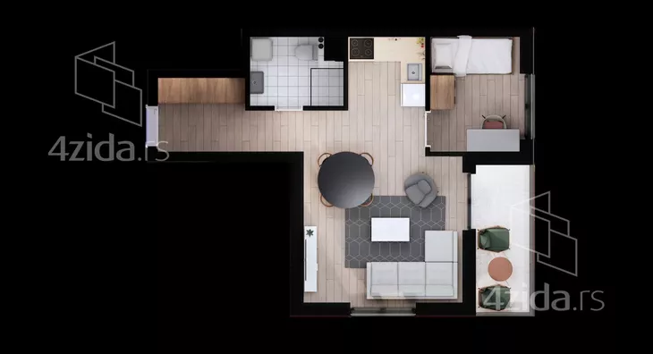 Dvosoban stan | 4zida