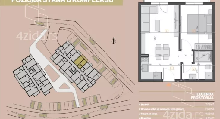 Jednosoban stan | 4zida