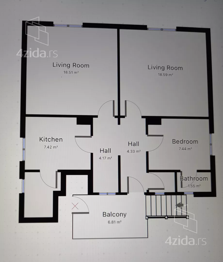 Trosoban stan | 4zida