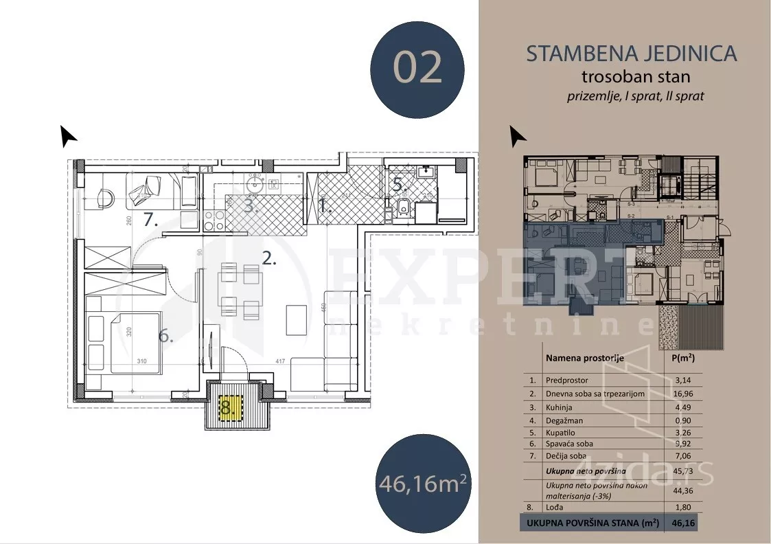 Trosoban stan | 4zida