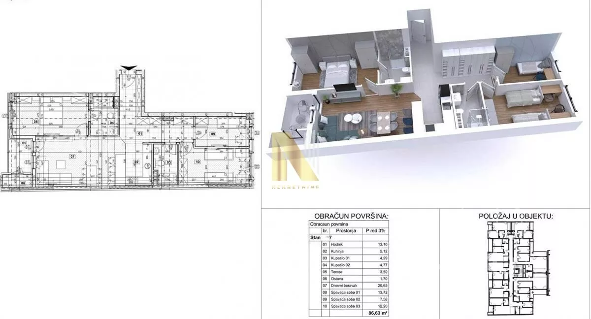 Četvorosoban stan | 4zida