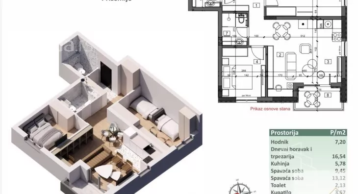 Trosoban stan | 4zida