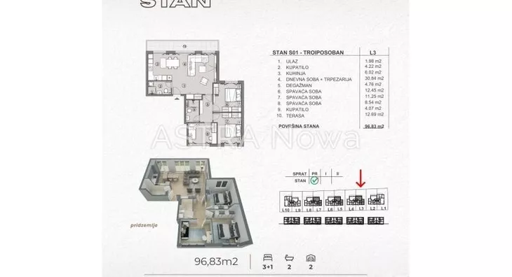 Troiposoban stan | 4zida