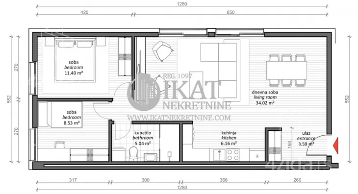 Trosoban stan | 4zida