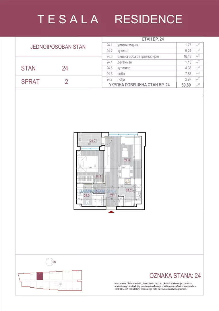 Jednoiposoban stan | 4zida