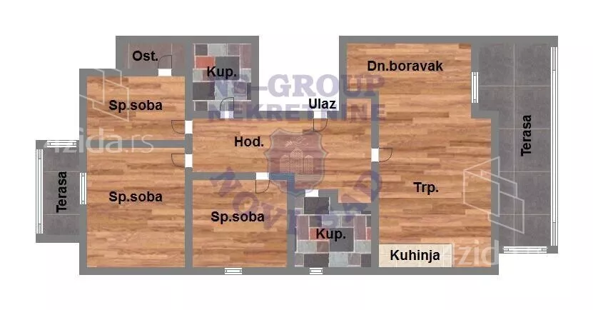 Troiposoban stan | 4zida