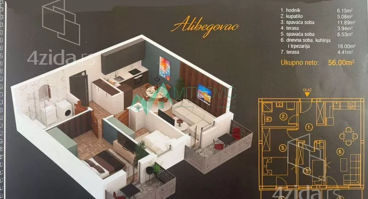 Dvoiposoban stan | 4zida