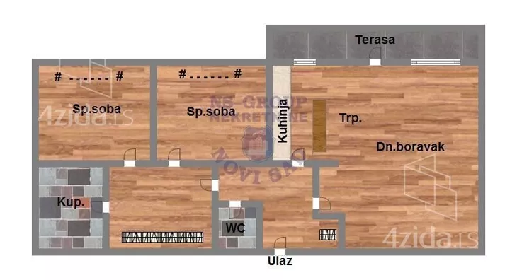 Trosoban stan | 4zida