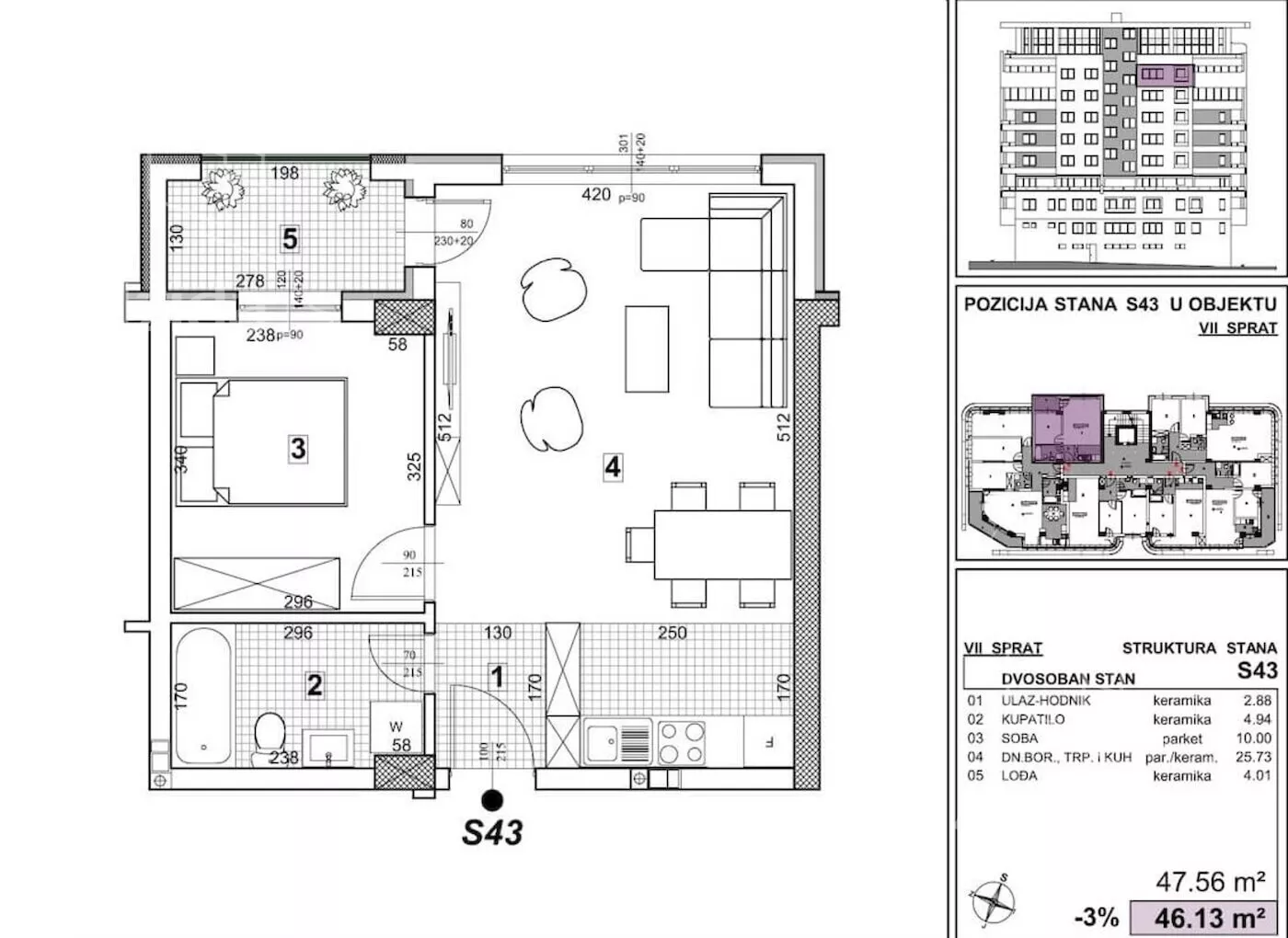 Dvosoban stan | 4zida