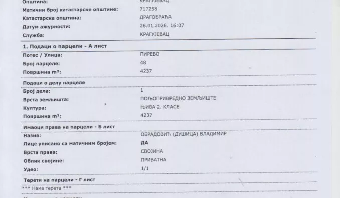 Poljoprivredno zemljište | 4zida