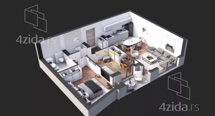 Trosoban stan | 4zida