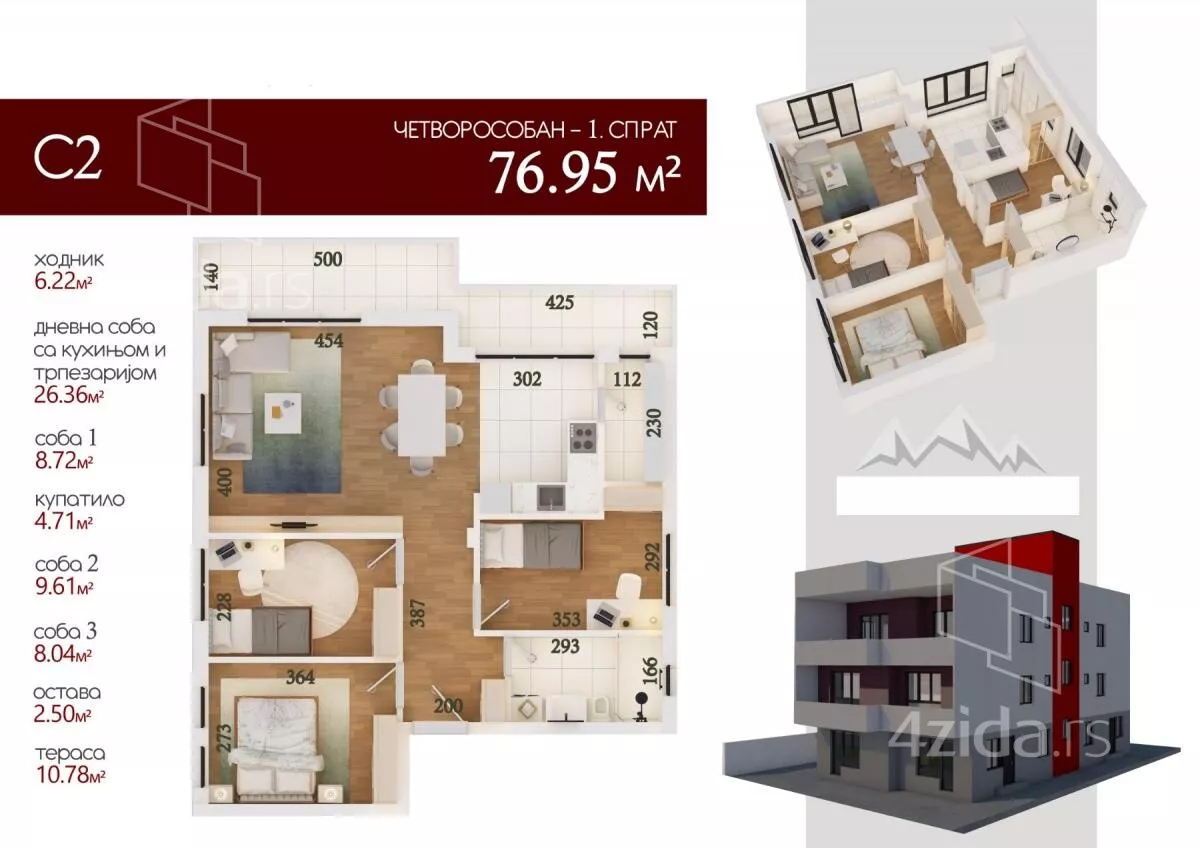 Četvorosoban stan | 4zida