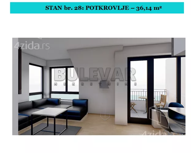 Jednoiposoban stan | 4zida