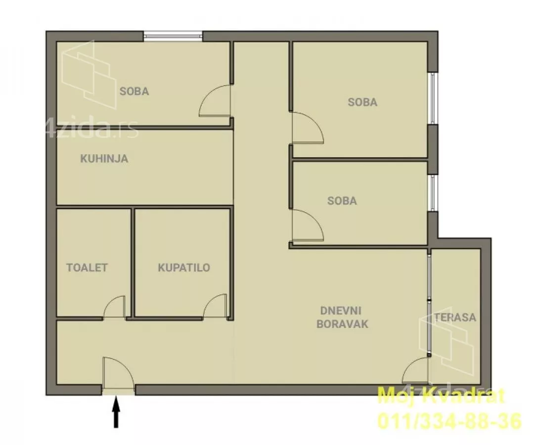 Troiposoban stan | 4zida